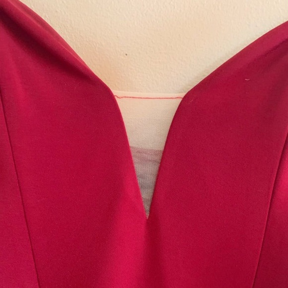 Jovani maroon floor length gown - Picture 4 of 5